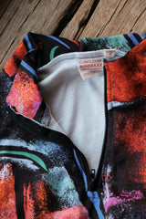 Vintage rogelli 1/4 Zip abstract Patterns Cycling Jersey