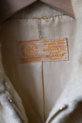 1960's ”Hudson's Bay Point Blanket” Vintage Striped Wool Coat Jacket 1960s Vintage Striped Wool Coat