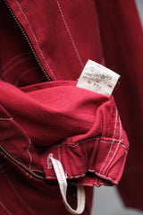 PAODELO Vintage Rayon/Cotton Work Jacket with Suspender 日本古著 人造絲混棉吊帶工裝夾克