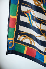 ヴィンテージバロックプリントシルクスカーフ バロックプリントシルクスカーフ