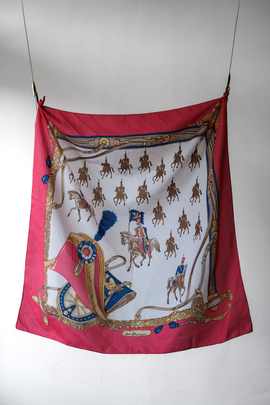 Gim Renoir Vintage Silk Scarf 宮廷印花絲質大方巾