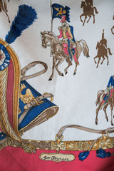 ジム・ルノワール ヴィンテージ シルクスカーフ パレスプリント シルクスカーフ