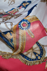 ジム・ルノワール ヴィンテージ シルクスカーフ パレスプリント シルクスカーフ