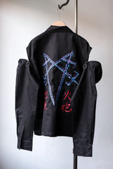 OVKLAB 18S/S バズーカ スカジャン ジャケット 台湾ストリートブランド 取り外し可能 ファスナー 刺繍 ジャケット