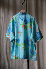 Nike Dri-Fit Polyester Hawaiian Shirt quick-dry fabric floral shirt