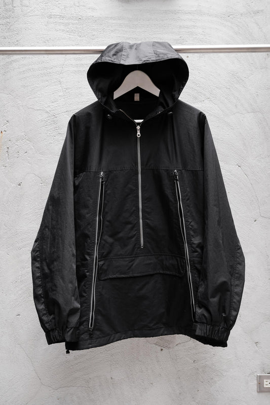 Old Uniqlo 00s Half Zip Anorak Parka 優衣庫早期歐洲線半拉鏈衝鋒衣 黑色