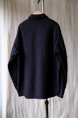1960's "Fox Knapp" Wool CPO Shirt Navy 1960s vintage American wool shirt navy
