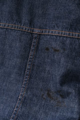 1970s Sears ROEBUCK Sherpa Lined Denim Chore Jacket 70s vintage lambswool lining denim work jacket