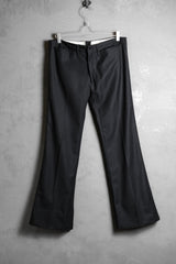 ヴィンテージ ピンストライプ ウール フレアパンツ riri ジッパー