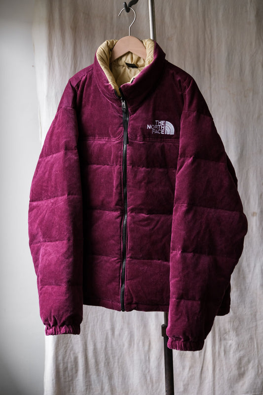 ザ・ノース・フェイス パープル リバーシブル '92 ヌプシ ダウンジャケット ザ・ノース・フェイス コーデュロイ リバーシブル ダウンジャケット