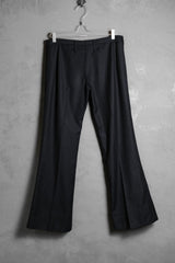 ヴィンテージ ピンストライプ ウール フレアパンツ riri ジッパー