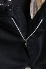 ヴィンテージ ピンストライプ ウール フレアパンツ riri ジッパー