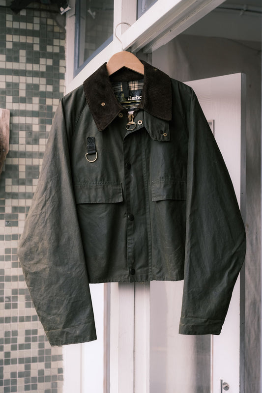 BARBOUR 1980’s Double Warrant Spey Jacket 雙冠時期 短版油蠟布夾克