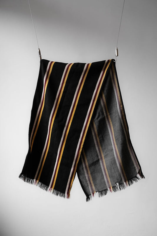 British Vintage Striped College Scarf 古著英國大學學院直條紋羊毛圍巾
