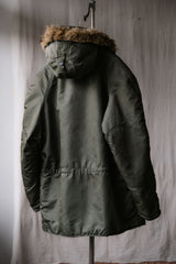 USAF 1960's N-3B ECW Wolf Fur Hood Flight Parka US military issued pilot polar cold-proof coat wolf fur hat