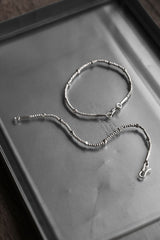 Minimalist Bead Chain 999 Silver Bracelet