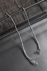 Minimalist Bead Chain 999 Silver Bracelet