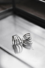 Parallel Flow 999 Silver Ring