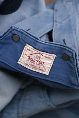1950s-60s "Beau-Fort" French Indigo Moleskin Dungarees Overalls