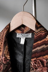 ”Kensington Square” Vintage Floral Print Blazer Jacket 古著花卉印花休閒西裝外套 美國製