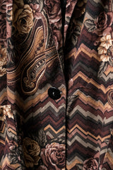 ”Kensington Square” Vintage Floral Print Blazer Jacket 古著花卉印花休閒西裝外套 美國製