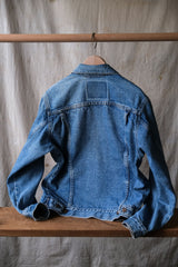 Levi's 1990's Vintage 75406 Denim Trucker Jacket Early Canadian-made vintage denim jacket
