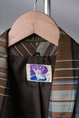 ”YESSICA by C&A” Vintage Plaid Blazer Jacket 復古格紋單釦休閒西裝外套