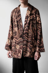 ”Kensington Square” Vintage Floral Print Blazer Jacket 古著花卉印花休閒西裝外套 美國製