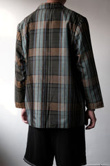 ”YESSICA by C&A” Vintage Plaid Blazer Jacket 復古格紋單釦休閒西裝外套