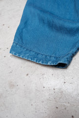 PORTER CLASSIC indigo linen wide bebop pants 藍染亞麻寬版氣球褲