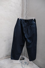 PORTER CLASSIC POPLIN DUKE ELLINGTON PANTS - NAVY 尼龍混紡寬版氣球褲