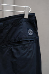 PORTER CLASSIC POPLIN DUKE ELLINGTON PANTS - NAVY 尼龍混紡寬版氣球褲