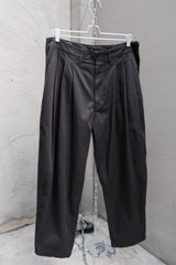 PORTER CLASSIC SATCHMO CHINOS - CHARCOAL GRAY 純棉寬版氣球褲