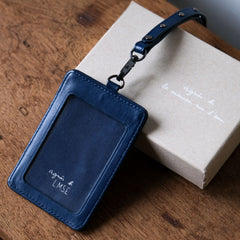 アニエスベー レザー ID カードホルダー レザー ID カードホルダー カードホルダー イージーカードホルダー ダークブルー