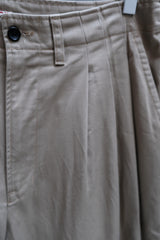Porter Classic SATCHMO CHINOS - Khaki 純棉寬版氣球褲