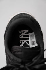 SACAI x Nike LDWaffle Black Japanese designer co-branded double hook suede nylon ribbon jogging shoes