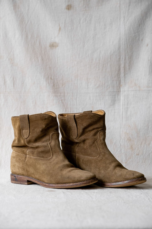 ISABEL MARANT Crisi Suede Ankle Boots 法國時裝品牌 麂皮踝靴 葡萄牙製