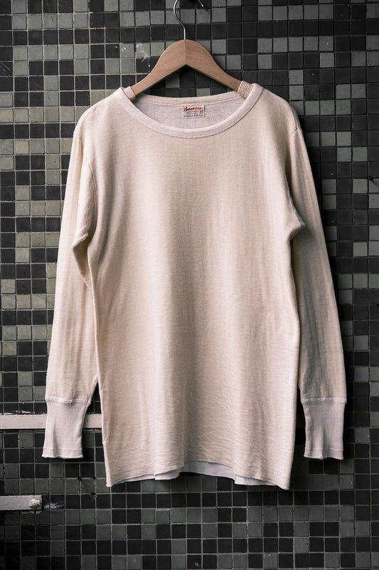 1960年代「DUOFOLD」ヴィンテージベーシックジャージーアンダーシャツ アメリカンヴィンテージニット長袖アンダーウェア ベージュ