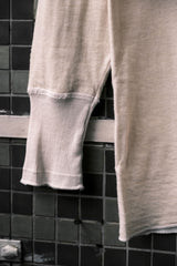 1960's "DUOFOLD" Vintage Basic Jersey Undershirt American vintage knitted long-sleeved underwear beige