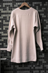 Sweden Army Vintage Rib Knit Undershirt Swedish military ribbed knit long-sleeved underwear off-white