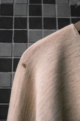 British Vintage "STELLA" Henley Undershirt British Vintage Knitted Henley Collar Long Sleeve Undershirt Wheat