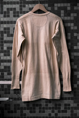 Balbriggan Vintage Cotton Henley Undershirt Irish-made vintage knitted long-sleeved underwear in brown