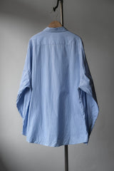 Porter Classic - ROLL UP STRIPE SHIRT BLUE (Product at Anemone Studio)