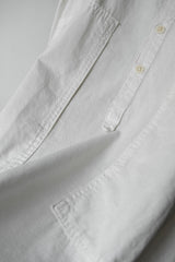 ポータークラシック - スタンドカラーロングスモックシャツウォッチチェーンアイテム - ホワイト