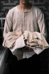 1960's "DUOFOLD" Vintage Basic Jersey Undershirt American vintage knitted long-sleeved underwear beige