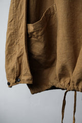 CONFECT nest Robe リネン起毛スモックシャツ 日本のデザイナーブランド リネン起毛スタンドカラーブラウス