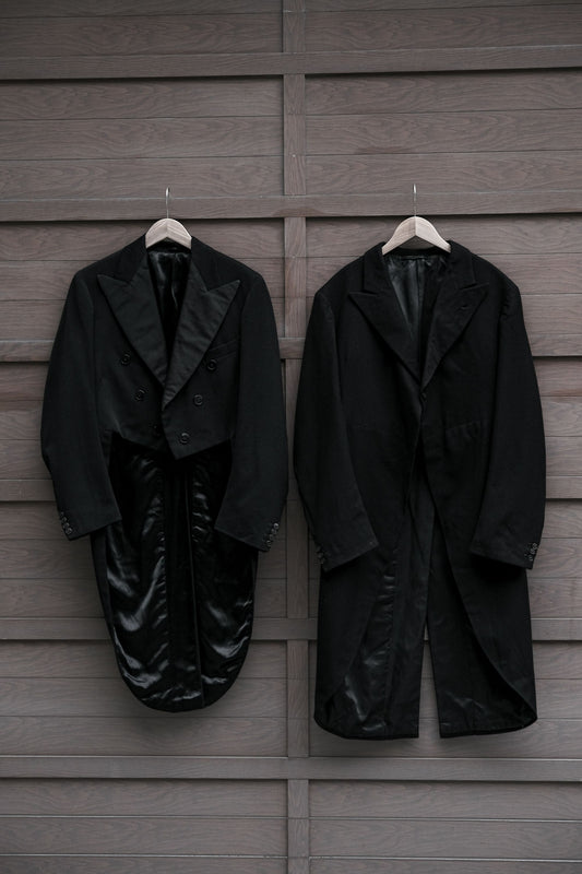 1940's British Wool Dress Suit/morning dress British vintage wool tailcoat/morning dress coat