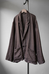 CONFECT nest Robe タイトツイストリネンアムンゼンイージーフィットジャケット 日本のデザイナーブランド リネンカジュアルスーツジャケット