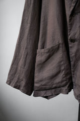 CONFECT nest Robe タイトツイストリネンアムンゼンイージーフィットジャケット 日本のデザイナーブランド リネンカジュアルスーツジャケット