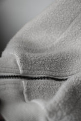 CONFECT ネストローブ 起毛ブラッシュコットンリネン ジップトップス 日本のデザイナーブランド フリース ダブルジッパー スタンドカラージャケット